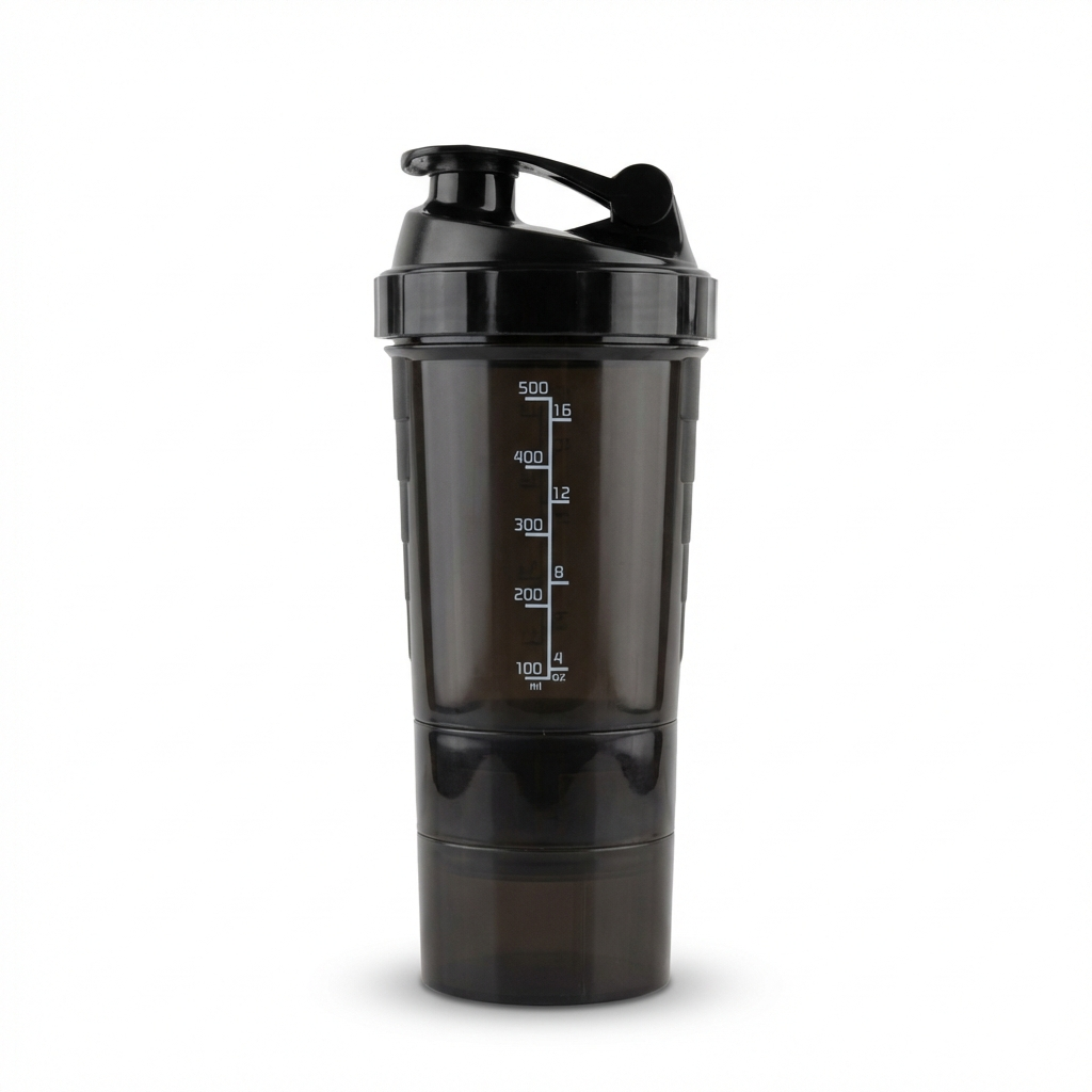 TYGOR BLEND™ - Shaker Sport 3-en-1 – Mélange Protéine, Compléments & Gélules