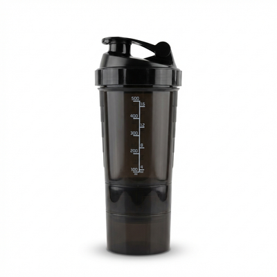 TYGOR BLEND™ - Shaker Sport 3-en-1 – Mélange Protéine, Compléments & Gélules