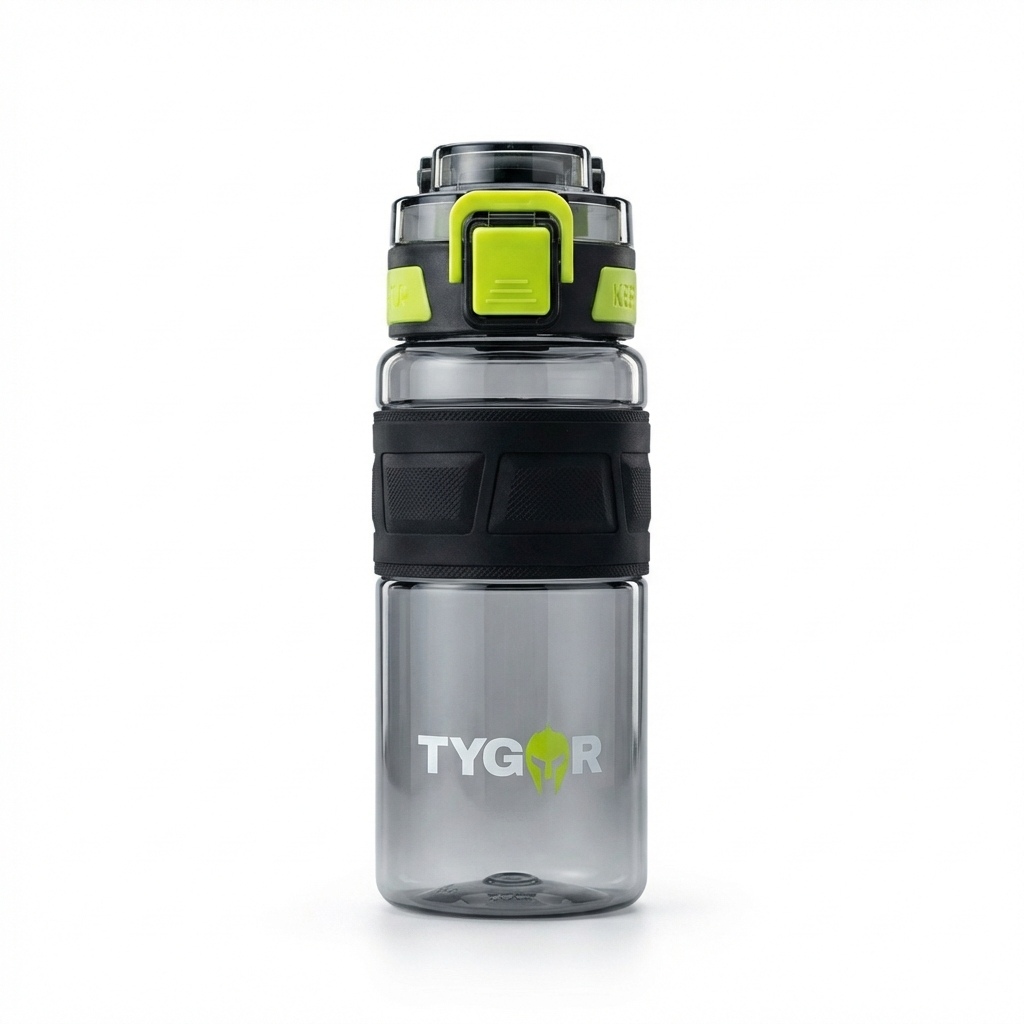 TYGOR HYDRA™ – Gourde Sport Premium 600 ml | Anti-Fuite 360° & Double Mode de Boisson