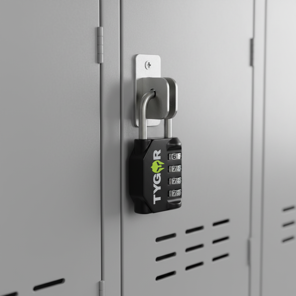 TYGOR LOCK™ – Cadenas à Code 4 Chiffres | Sécurité Renforcée, Design Ultra-Robuste